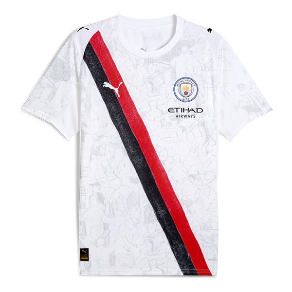 Tailandia Camiseta Manchester City KidSuper 2025/26 Blanco